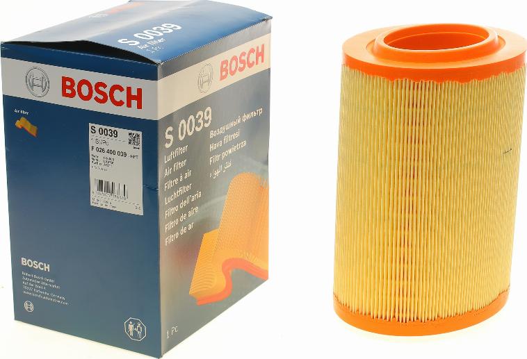 BOSCH F 026 400 039 - Gaisa filtrs ps1.lv