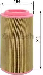 BOSCH F 026 400 124 - Gaisa filtrs ps1.lv