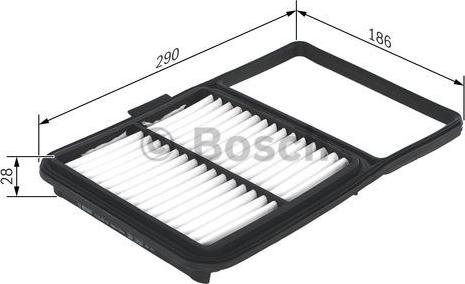 BOSCH F 026 400 170 - Gaisa filtrs ps1.lv