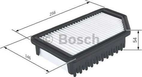 BOSCH F 026 400 350 - Gaisa filtrs ps1.lv