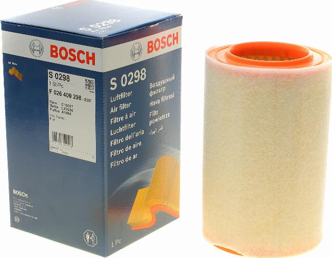 BOSCH F 026 400 298 - Gaisa filtrs ps1.lv