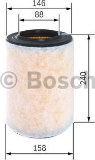 BOSCH F 026 400 298 - Gaisa filtrs ps1.lv