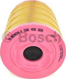 BOSCH F 026 400 209 - Gaisa filtrs ps1.lv