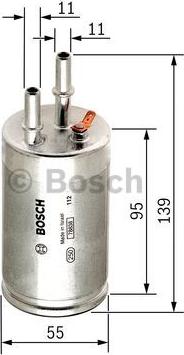 BOSCH F 026 403 014 - Degvielas filtrs ps1.lv