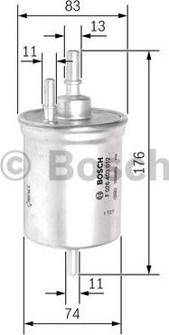 BOSCH F 026 403 012 - Degvielas filtrs ps1.lv