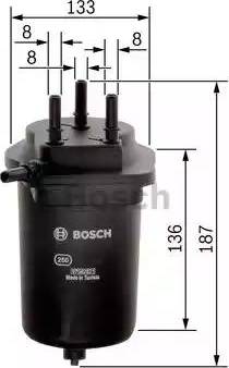 BOSCH F 026 402 091 - Degvielas filtrs ps1.lv