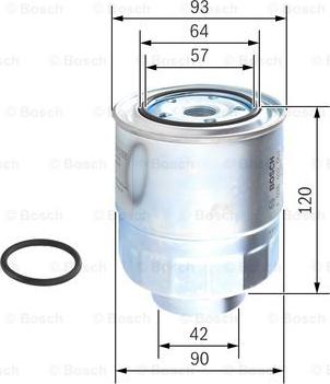 BOSCH F 026 402 063 - Degvielas filtrs ps1.lv