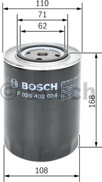 BOSCH F 026 402 034 - Degvielas filtrs ps1.lv