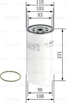 BOSCH F 026 402 038 - Degvielas filtrs ps1.lv