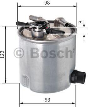 BOSCH F 026 402 072 - Degvielas filtrs ps1.lv