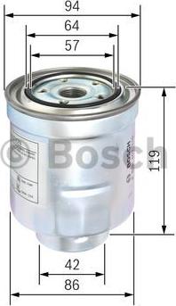 BOSCH F 026 402 110 - Degvielas filtrs ps1.lv