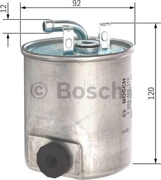 BOSCH F 026 402 112 - Degvielas filtrs ps1.lv