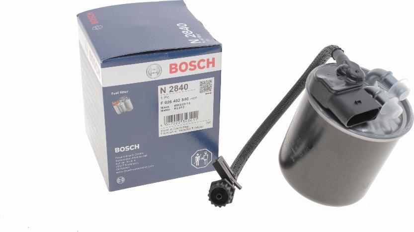 BOSCH F 026 402 840 - Degvielas filtrs ps1.lv