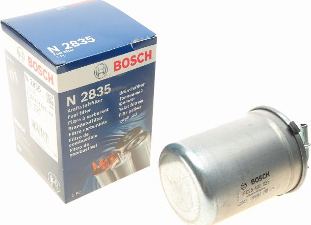 BOSCH F 026 402 835 - Degvielas filtrs ps1.lv