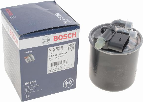 BOSCH F 026 402 836 - Degvielas filtrs ps1.lv