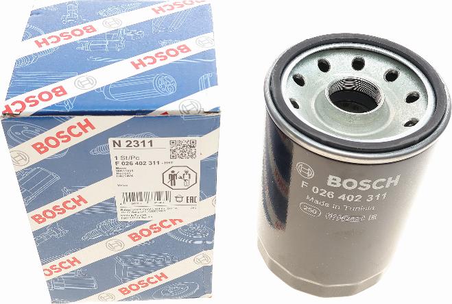 BOSCH F 026 402 311 - Degvielas filtrs ps1.lv