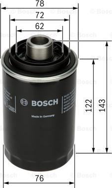 BOSCH F 026 407 080 - Eļļas filtrs ps1.lv