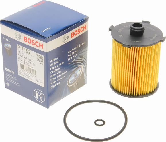 BOSCH F 026 407 152 - Eļļas filtrs ps1.lv