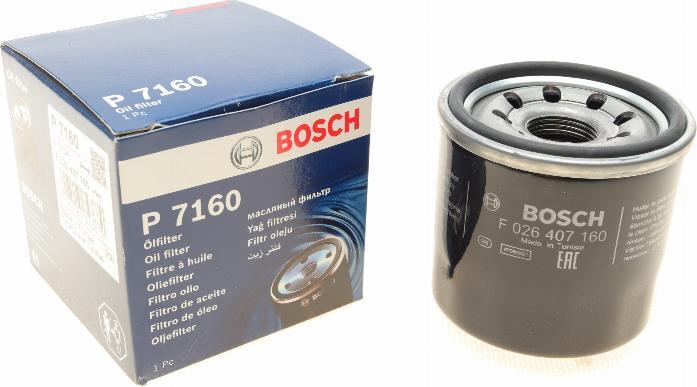 BOSCH F 026 407 160 - Eļļas filtrs ps1.lv