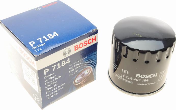 BOSCH F 026 407 184 - Eļļas filtrs ps1.lv