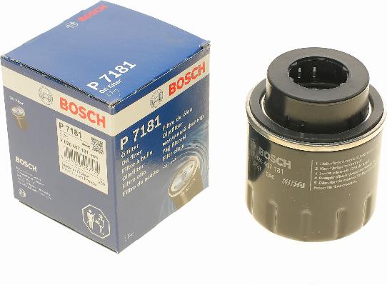 BOSCH F 026 407 181 - Eļļas filtrs ps1.lv