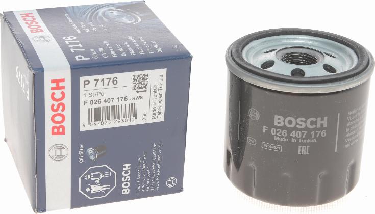 BOSCH F 026 407 176 - Eļļas filtrs ps1.lv