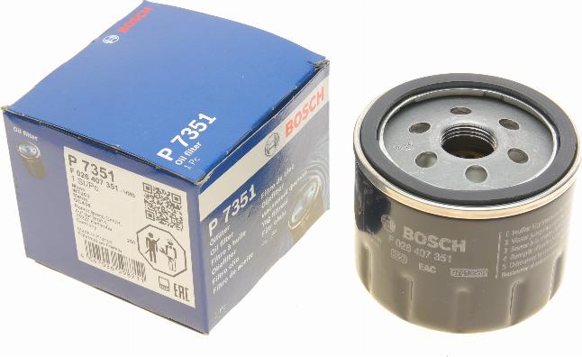 BOSCH F 026 407 351 - Eļļas filtrs ps1.lv