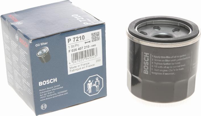 BOSCH F 026 407 210 - Eļļas filtrs ps1.lv