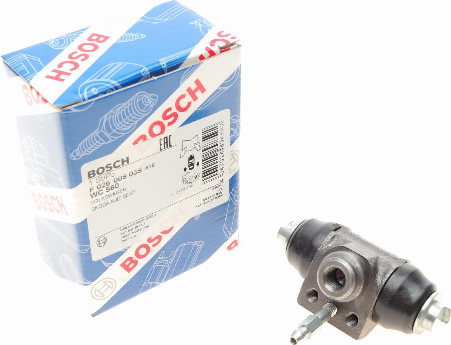 BOSCH F 026 009 039 - Riteņa bremžu cilindrs ps1.lv