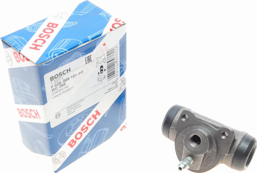 BOSCH F 026 009 181 - Riteņa bremžu cilindrs ps1.lv