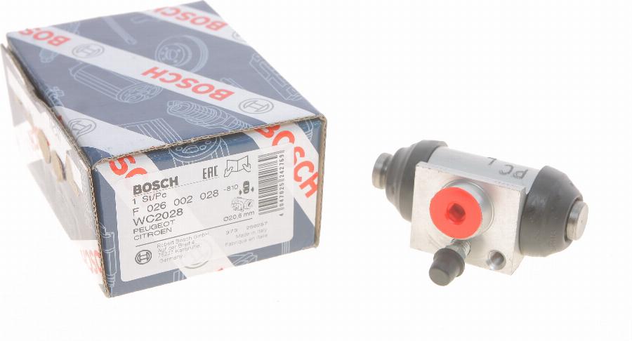 BOSCH F 026 002 028 - Riteņa bremžu cilindrs ps1.lv