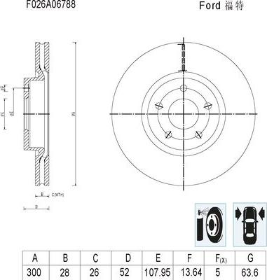 BOSCH F 026 A06 788 - Bremžu diski ps1.lv