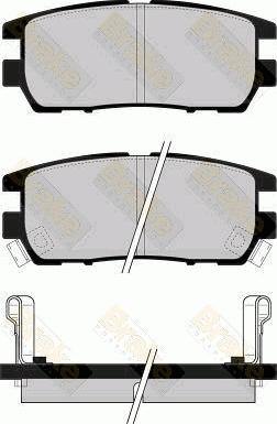 Japanparts JPP-599 - Bremžu uzliku kompl., Disku bremzes ps1.lv