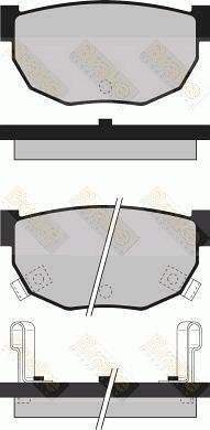 Brake Engineering PA499 - Bremžu uzliku kompl., Disku bremzes ps1.lv