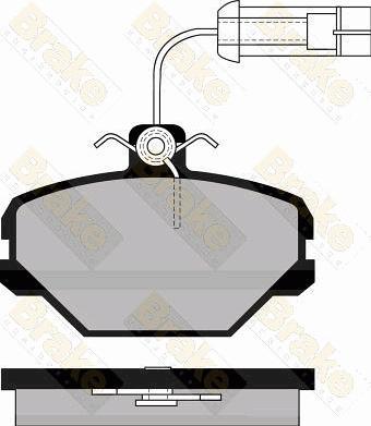 Brake Engineering PA495 - Bremžu uzliku kompl., Disku bremzes ps1.lv