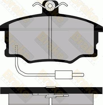 Brake Engineering PA498 - Bremžu uzliku kompl., Disku bremzes ps1.lv