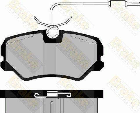 Brake Engineering PA493 - Bremžu uzliku kompl., Disku bremzes ps1.lv