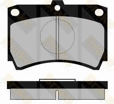 Brake Engineering PA469 - Bremžu uzliku kompl., Disku bremzes ps1.lv