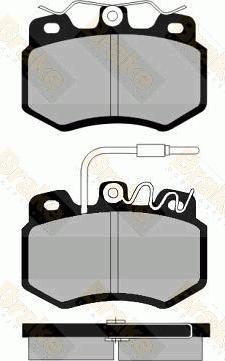 Brake Engineering PA472 - Bremžu uzliku kompl., Disku bremzes ps1.lv