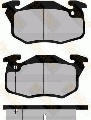 Brake Engineering PA592 - Bremžu uzliku kompl., Disku bremzes ps1.lv