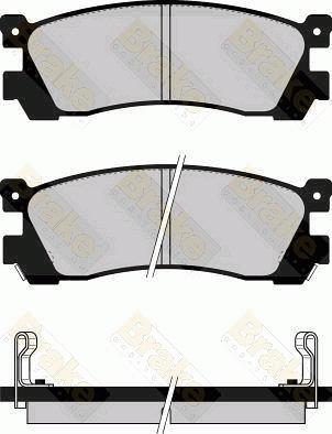 Brake Engineering PA551 - Bremžu uzliku kompl., Disku bremzes ps1.lv