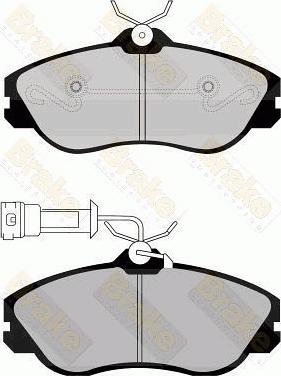 Brake Engineering PA506 - Bremžu uzliku kompl., Disku bremzes ps1.lv