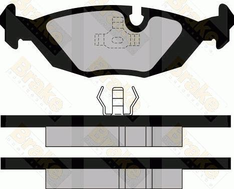 Brake Engineering PA501 - Bremžu uzliku kompl., Disku bremzes ps1.lv