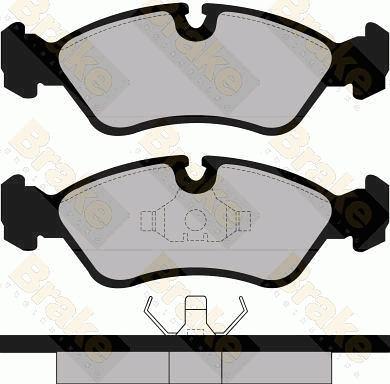 Brake Engineering PA511 - Bremžu uzliku kompl., Disku bremzes ps1.lv