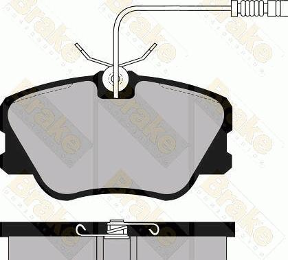 Brake Engineering PA532 - Bremžu uzliku kompl., Disku bremzes ps1.lv