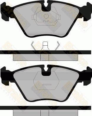 Brake Engineering PA600 - Bremžu uzliku kompl., Disku bremzes ps1.lv