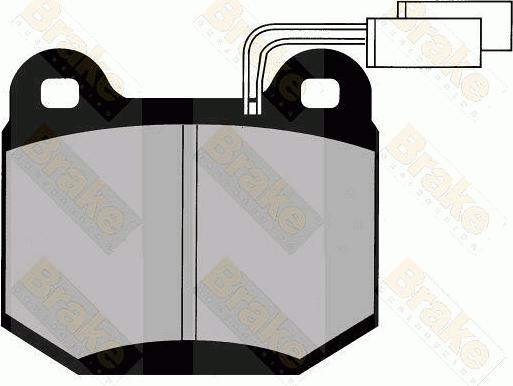 Brake Engineering PA603 - Bremžu uzliku kompl., Disku bremzes ps1.lv