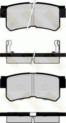 Brake Engineering PA1494 - Bremžu uzliku kompl., Disku bremzes ps1.lv