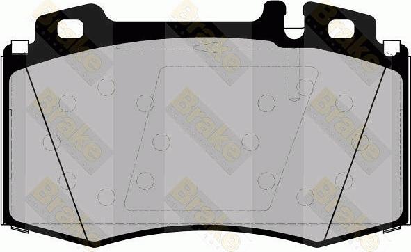 Brake Engineering PA1453 - Bremžu uzliku kompl., Disku bremzes ps1.lv