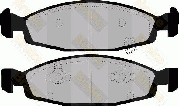 Brake Engineering PA1452 - Bremžu uzliku kompl., Disku bremzes ps1.lv